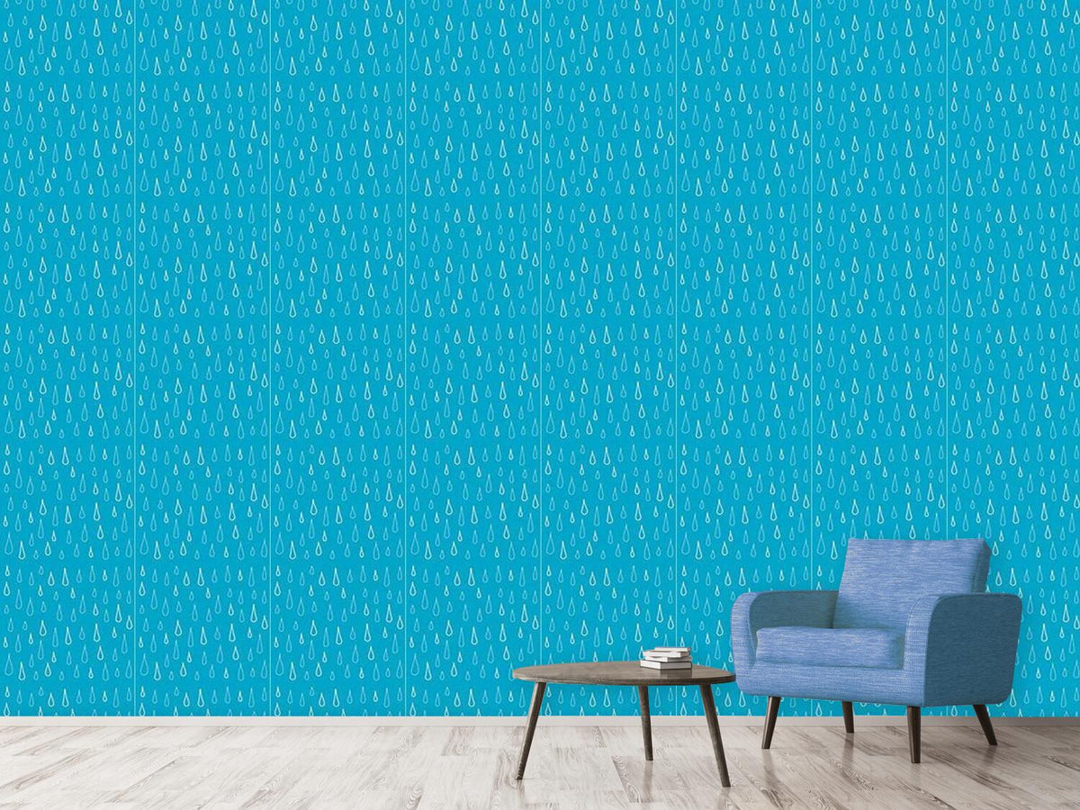 patterned-wallpaper-blue-drops