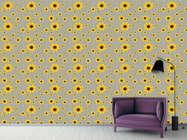 patterned-wallpaper-sunflowers