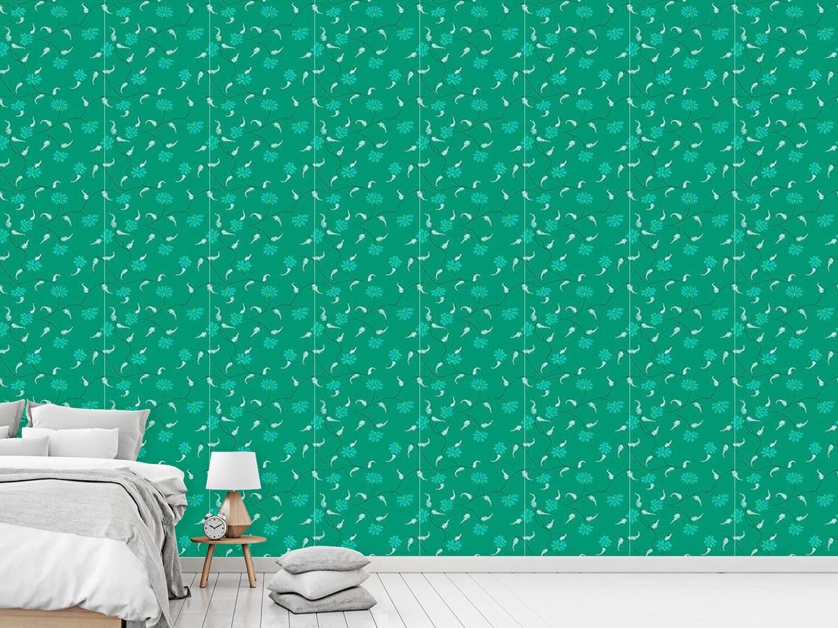 patterned-wallpaper-flora-zack-emerald