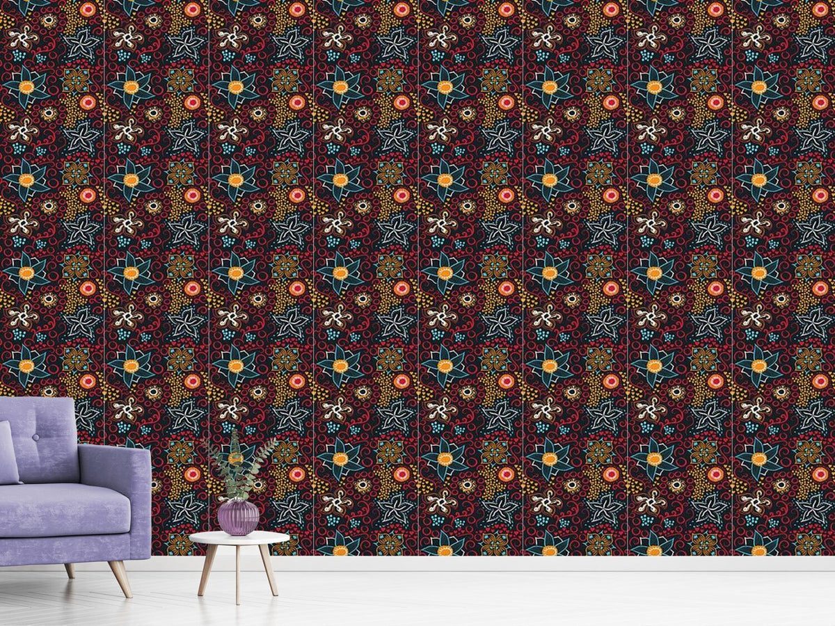 patterned-wallpaper-floral-art