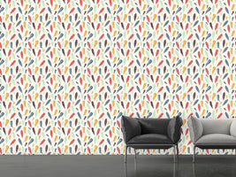 patterned-wallpaper-feathers