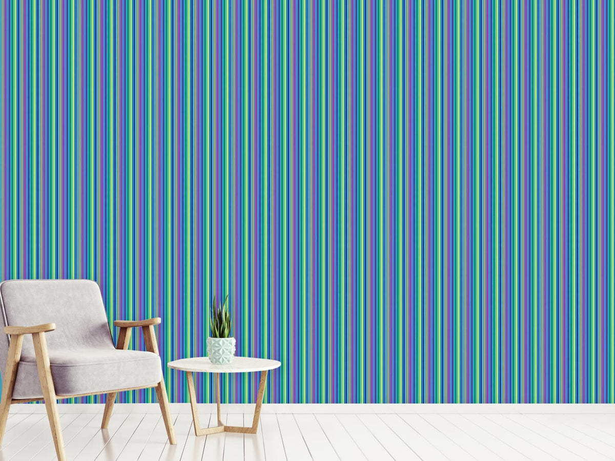 patterned-wallpaper-colorful-and-blue-stripes