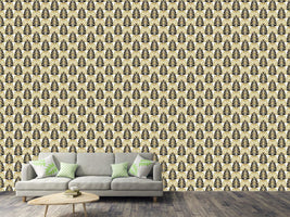 patterned-wallpaper-damask-leaf