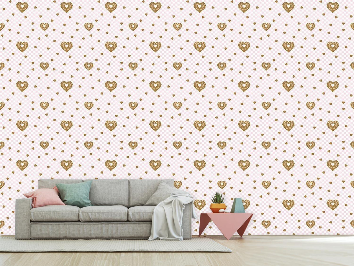 patterned-wallpaper-gingerbread-checkmate-hearts