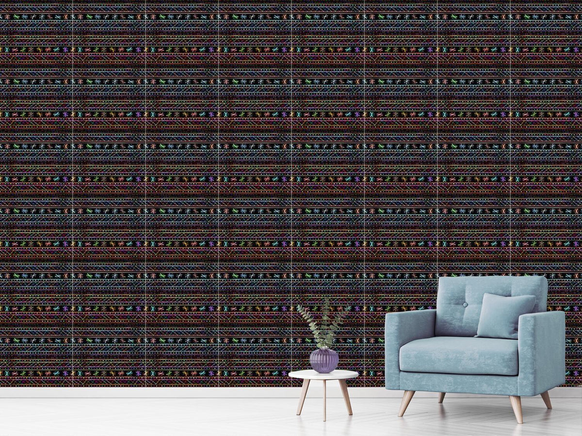 patterned-wallpaper-drawing-in-the-ethno-disco