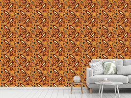 patterned-wallpaper-beebob-paisley-orange