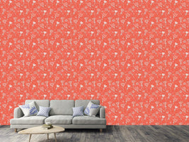 patterned-wallpaper-heart-flower-fantasy