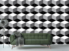 patterned-wallpaper-cube-on-black