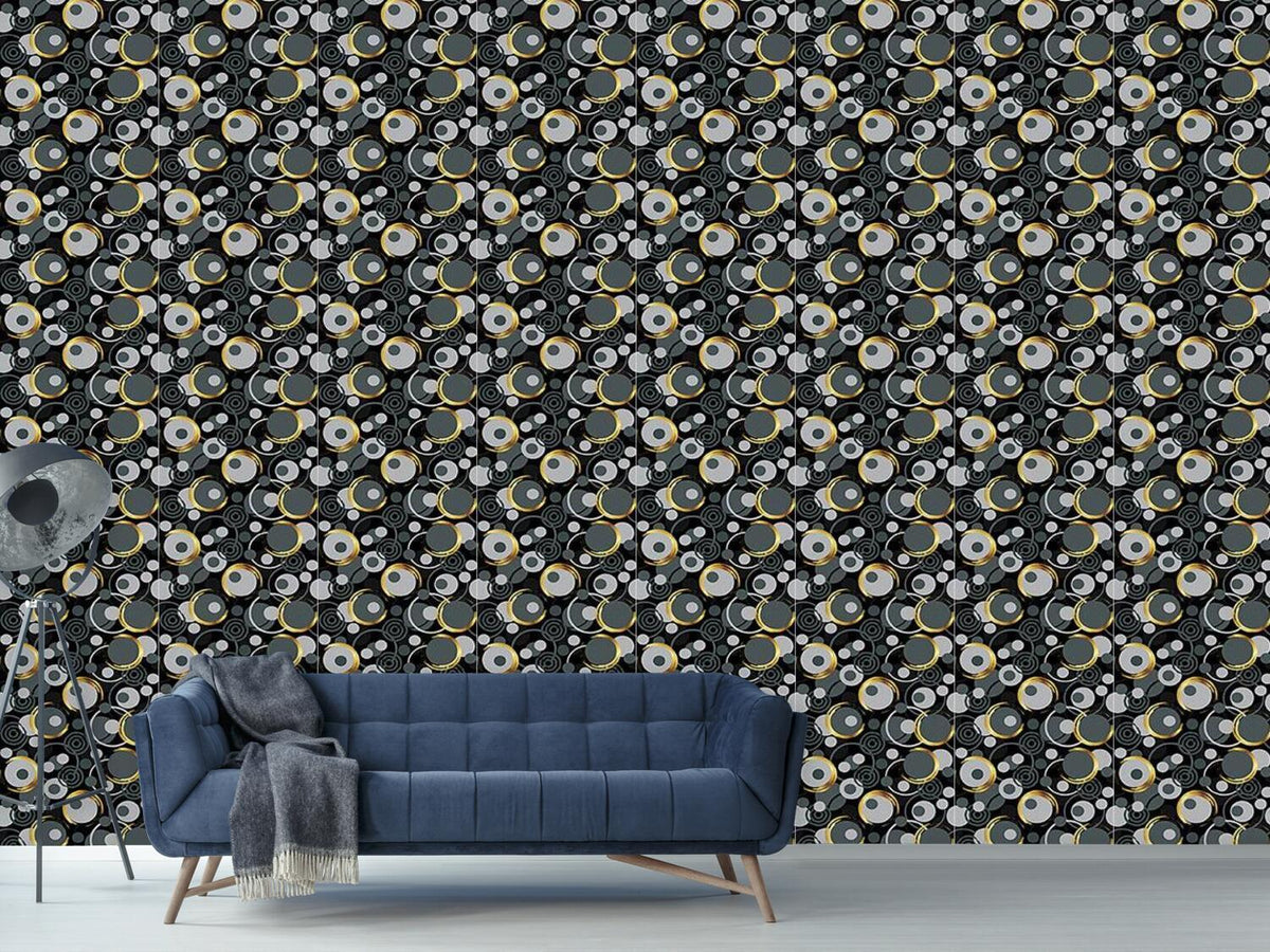 patterned-wallpaper-tangled-circus-with-golden-glow