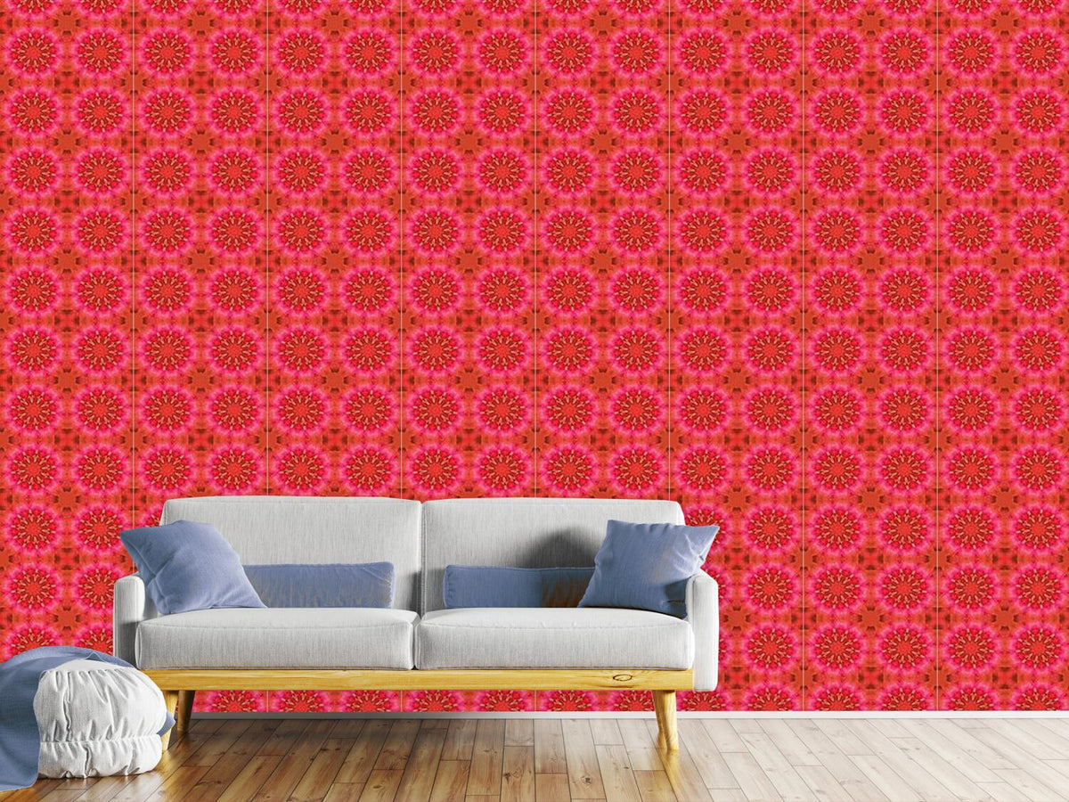 patterned-wallpaper-pandora-flora-red