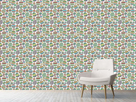 patterned-wallpaper-decorated-eggs