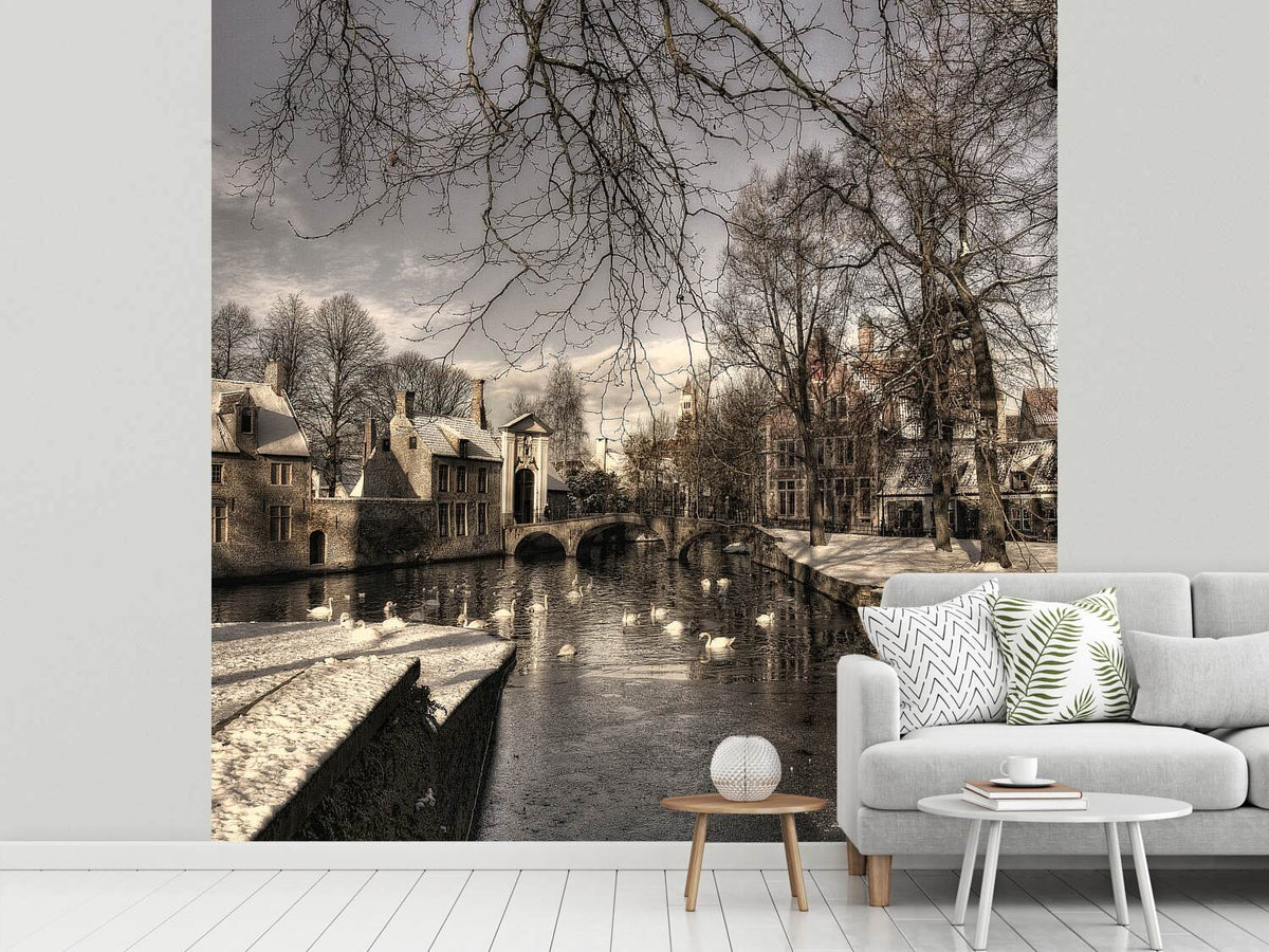 photo-wallpaper-bruges-in-christmas-dress