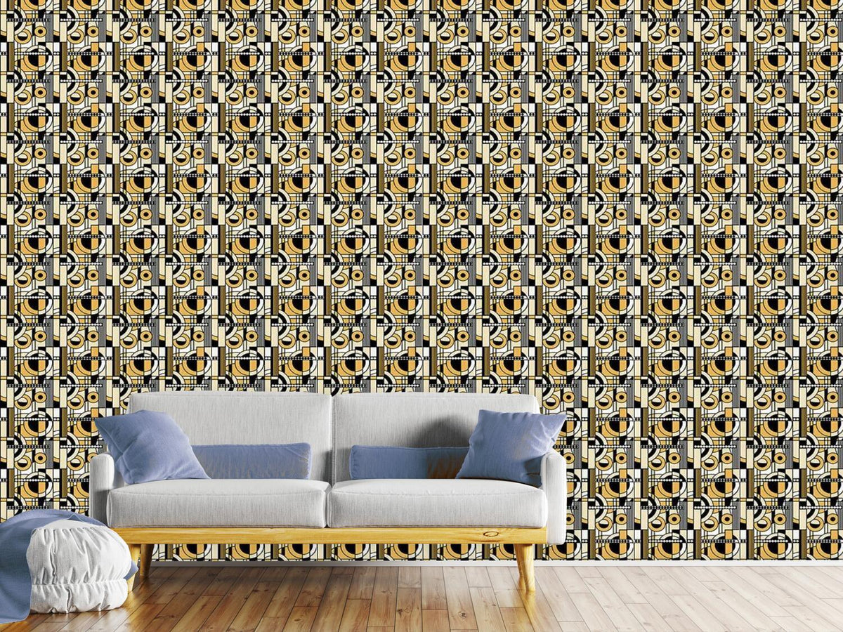 patterned-wallpaper-beige-ornament