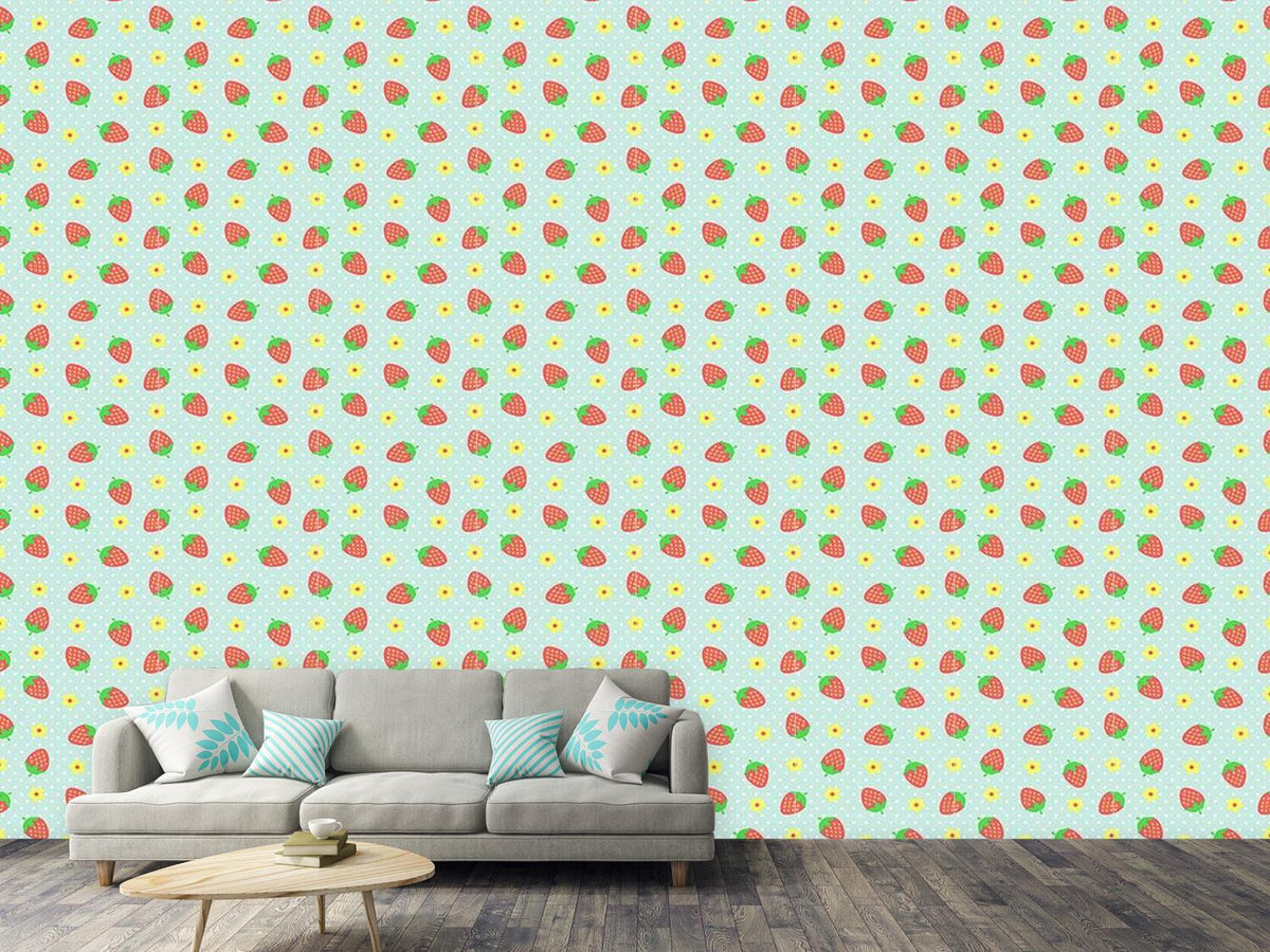 patterned-wallpaper-strawberry-sundae