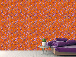 patterned-wallpaper-orange-paisley