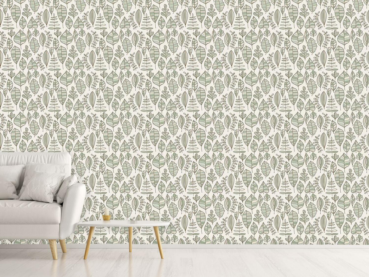 patterned-wallpaper-foliage-in-style