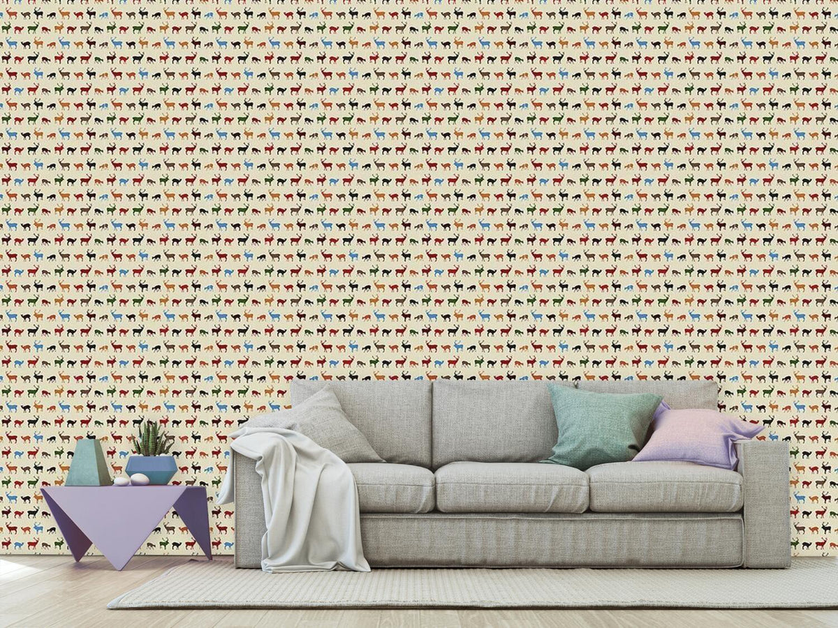 patterned-wallpaper-reindeer-gathering