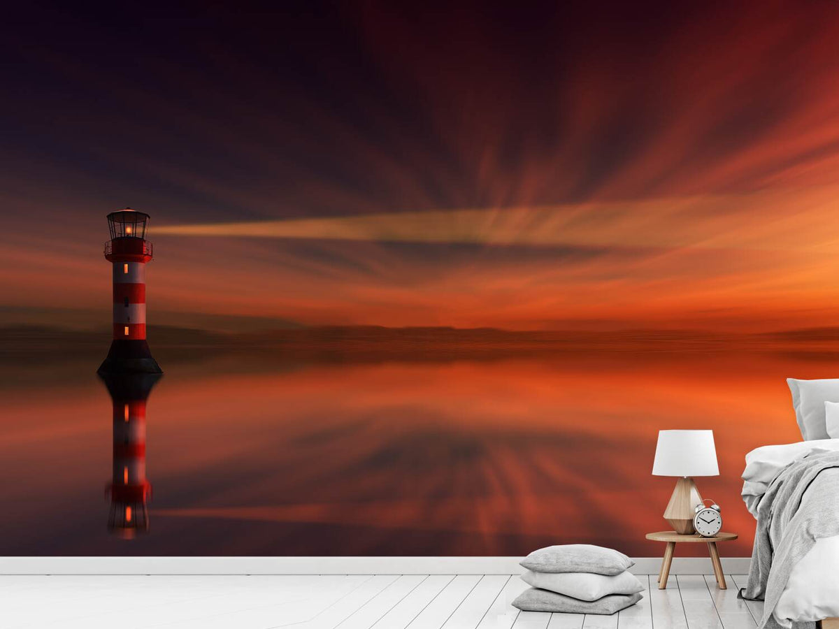 photo-wallpaper-red-sky-at-the-lighthouse