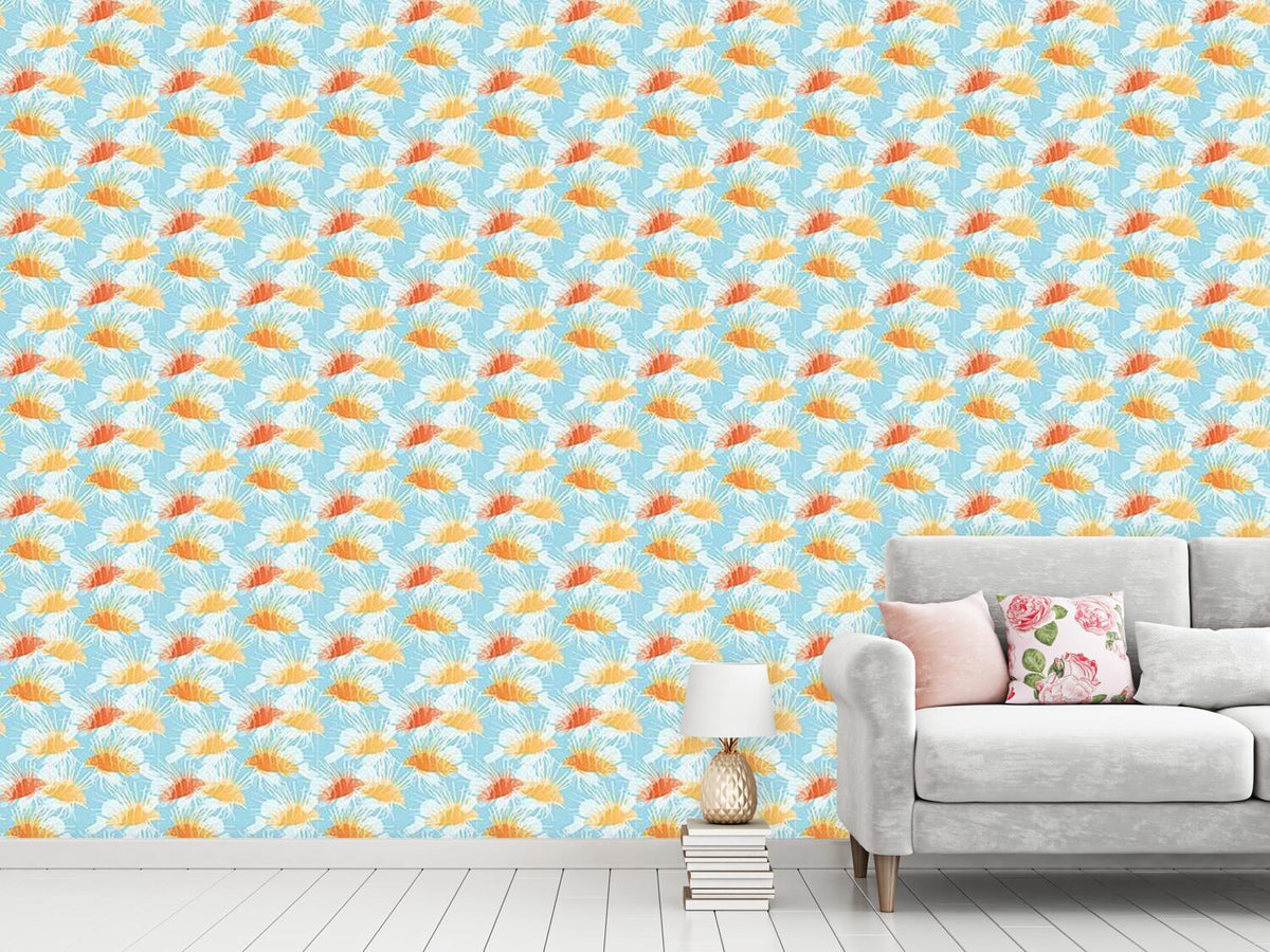 patterned-wallpaper-lionfishes