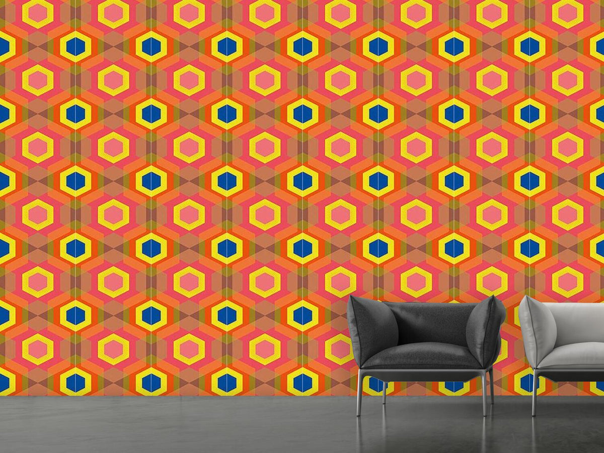 patterned-wallpaper-colorful-hexagons