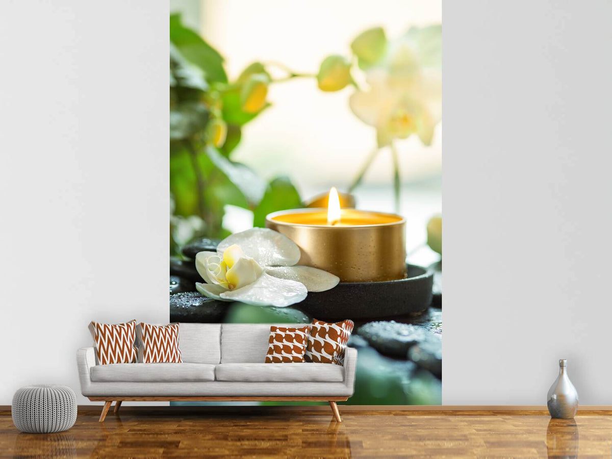 photo-wallpaper-zen-orchid-and-candle