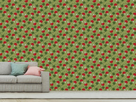 patterned-wallpaper-lucky-charms-in-green