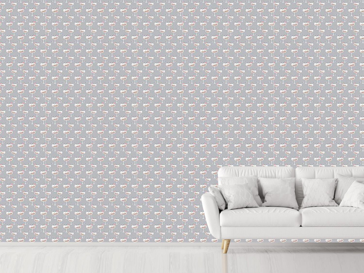 patterned-wallpaper-hexagon-cocktail-for-lovers