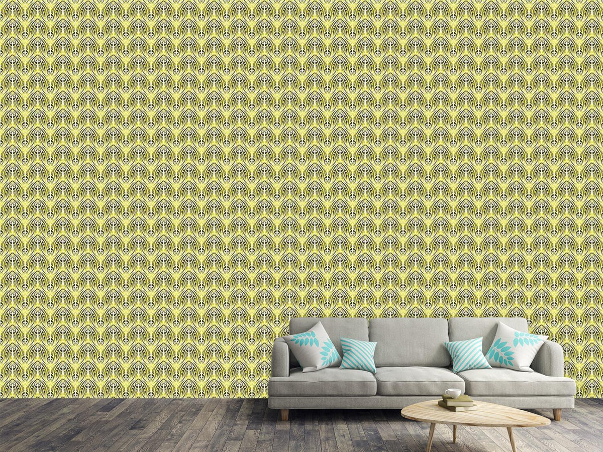 patterned-wallpaper-lightgreen-maori