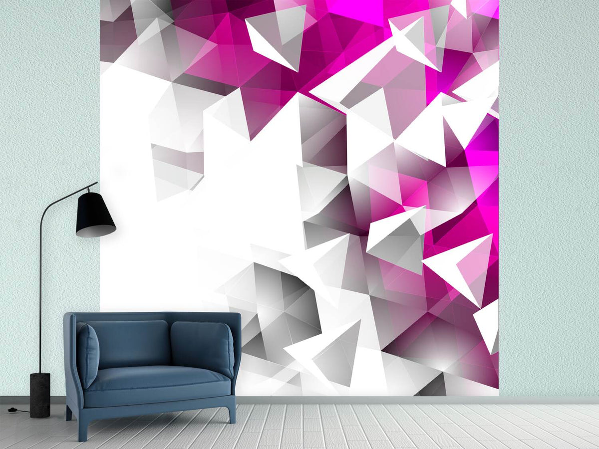 photo-wallpaper-3d-crystals-pink