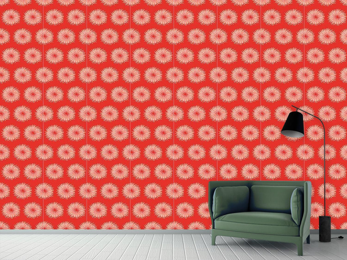 patterned-wallpaper-dahlia-orange