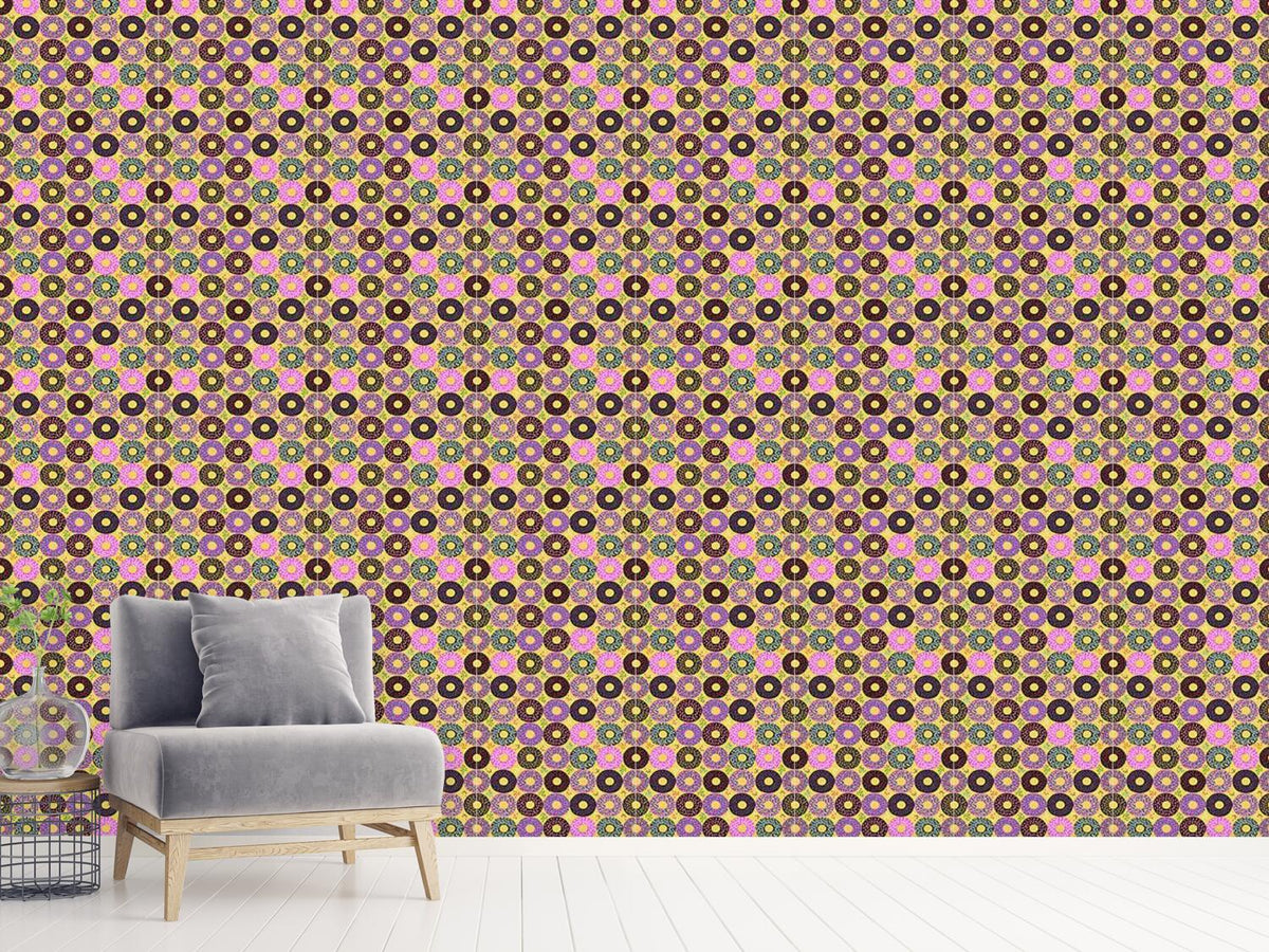 patterned-wallpaper-doughnuts-with-sprinkle