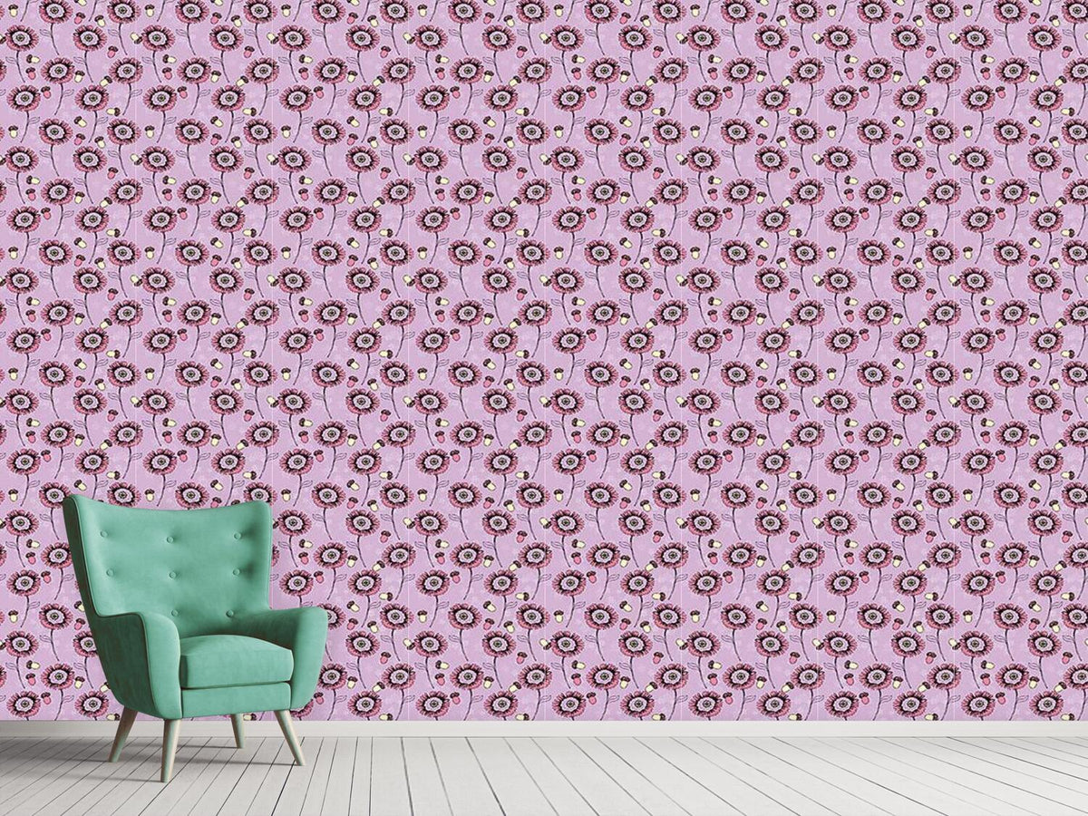 patterned-wallpaper-boheme-fantasyflowers-lavender