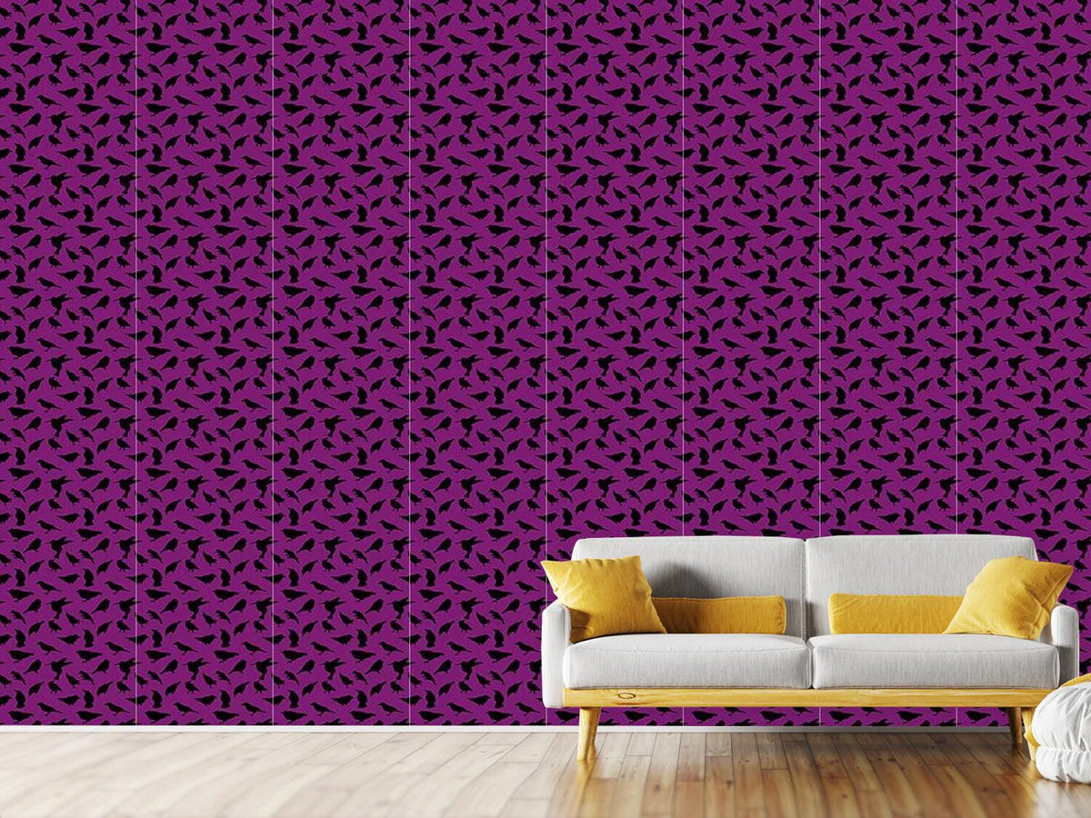 patterned-wallpaper-swarm-of-birds